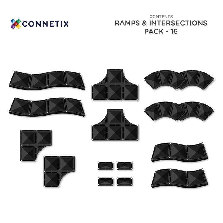 Connetix Ramps & Intersections Pack, 16 piece