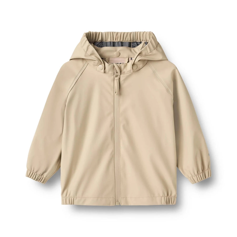 Wheat Chardy Kids Rain Jacket White Pepper - Nest and Sprout-Wheat