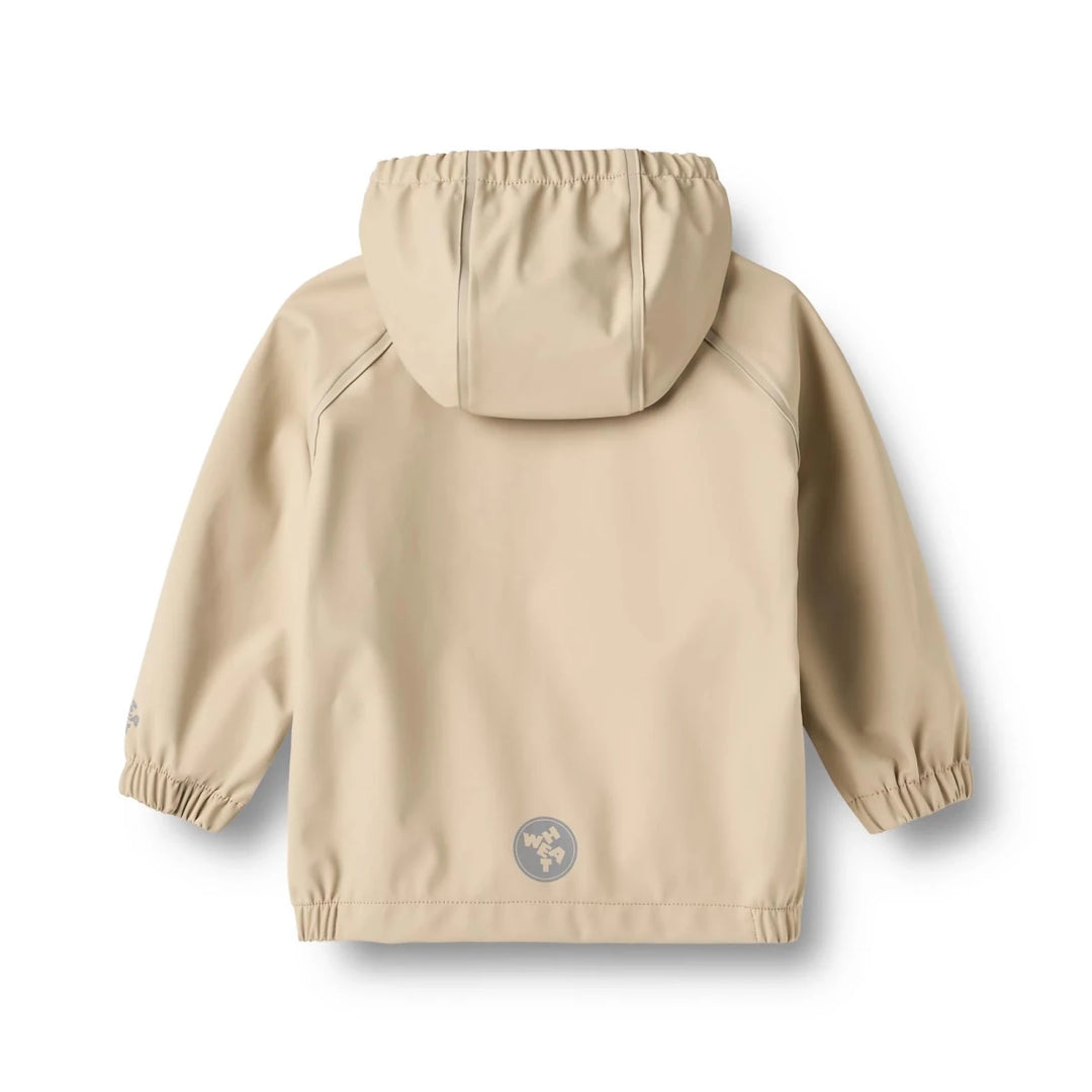 Wheat Chardy Kids Rain Jacket White Pepper - Nest and Sprout-Wheat