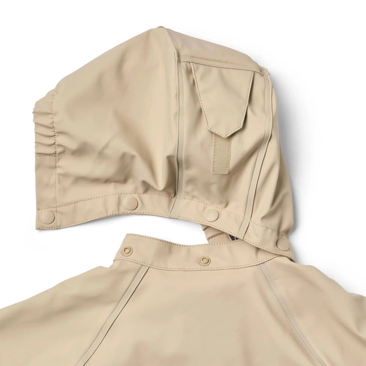 Wheat Chardy Kids Rain Jacket White Pepper - Nest and Sprout-Wheat