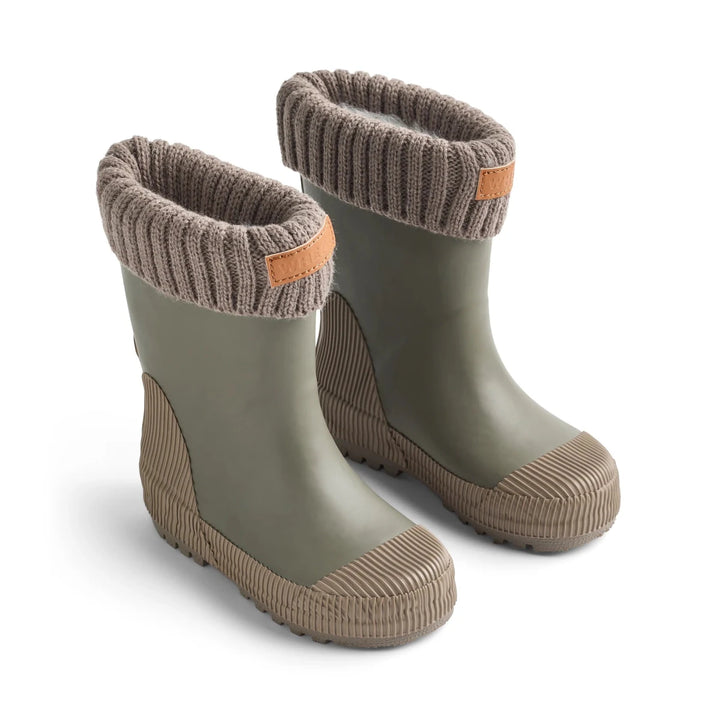Wheat Drizzle Thermal Rain Boots | Size 6 to J3 - Nest and Sprout-Wheat