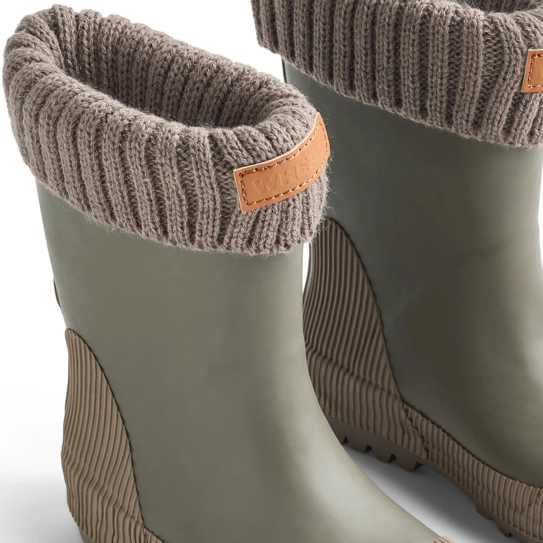 Wheat Drizzle Thermal Rain Boots | Size 6 to J3 - Nest and Sprout-Wheat