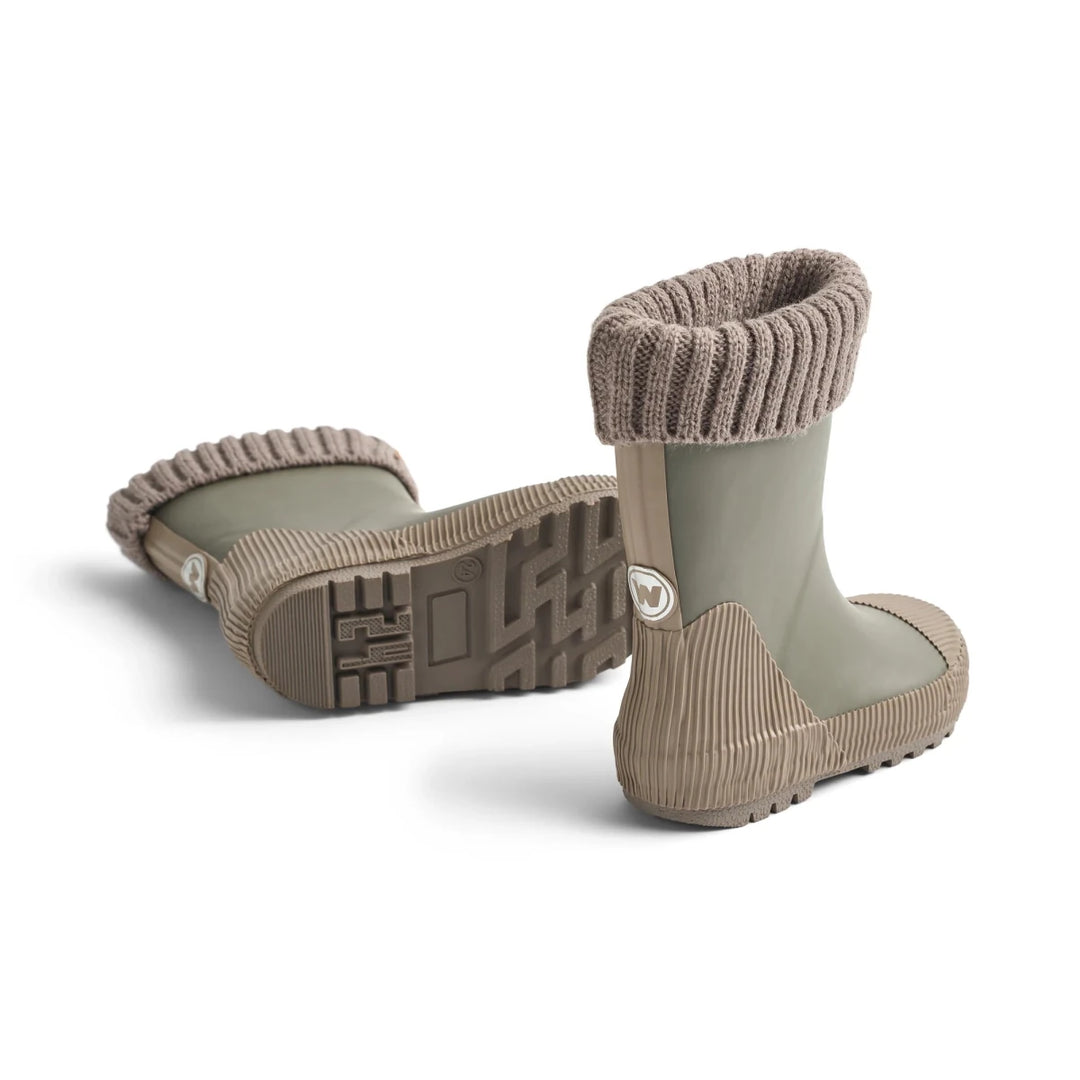 Wheat Drizzle Thermal Rain Boots | Size 6 to J3 - Nest and Sprout-Wheat