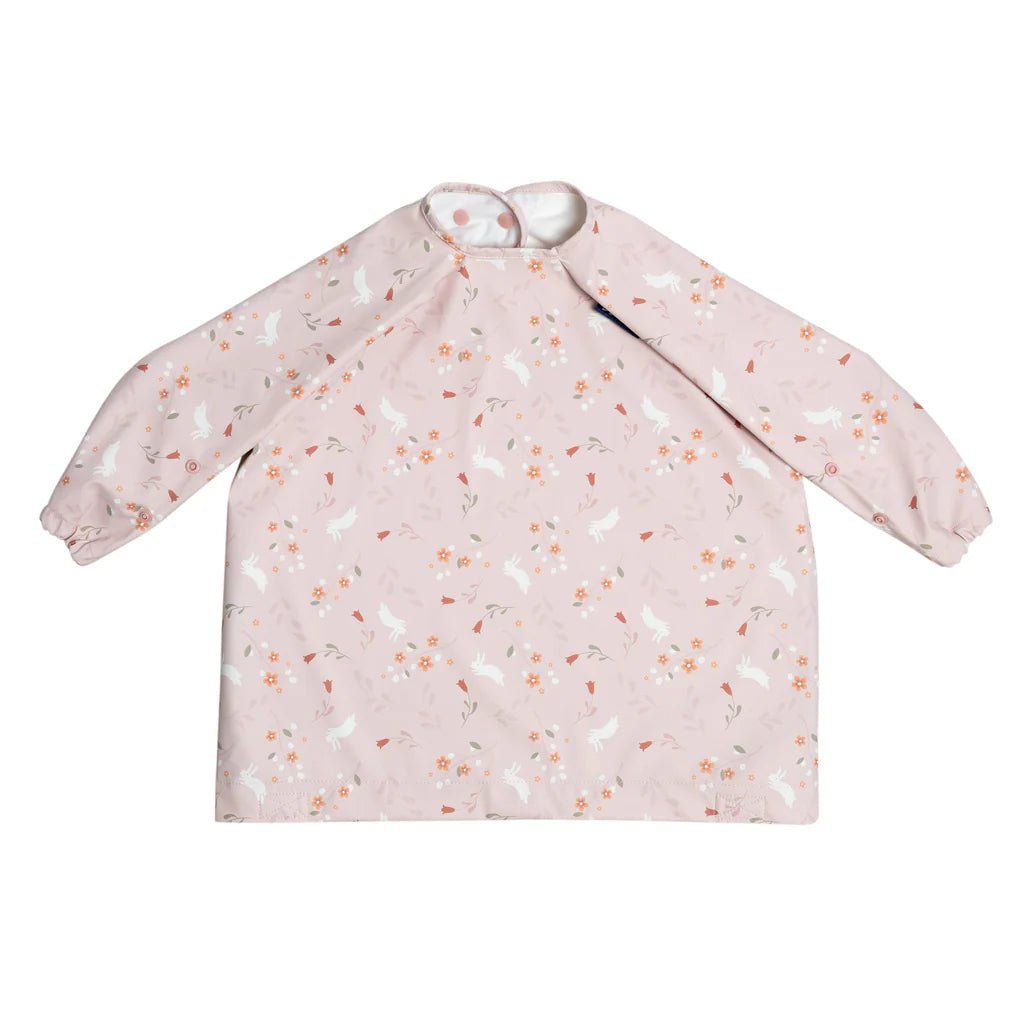 Bibado Coverall Weaning Bib: Botanical Bunnies - Nest and Sprout - Bibado