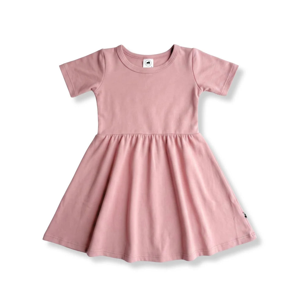 Little & Lively Baby/Kids' Bamboo Daphne Dress – Rosewood