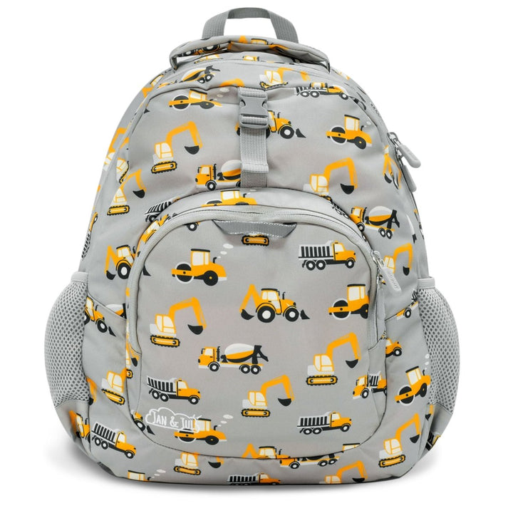 Jan & Jul Kids Backpack – Grey Construction - Nest and Sprout-Jan & Jul