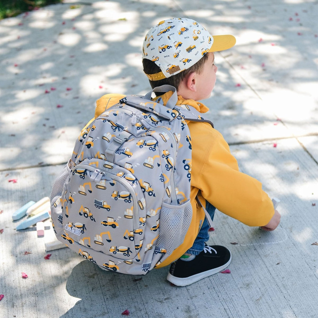 Jan & Jul Kids Backpack – Grey Construction - Nest and Sprout-Jan & Jul
