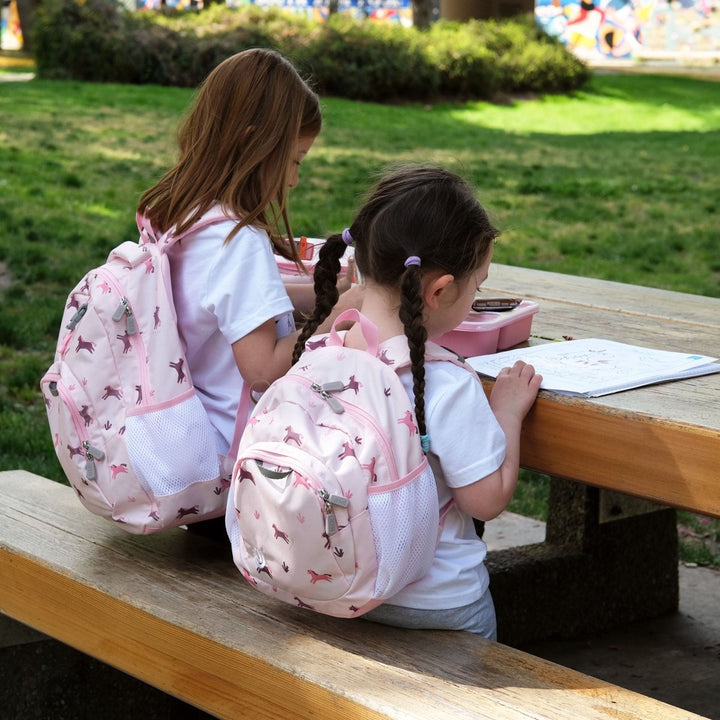 Jan & Jul Mini Backpack – Pink Ponies - Nest and Sprout-Jan & Jul