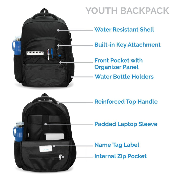 Jan & Jul Youth Backpack – Black - Nest and Sprout-Jan & Jul