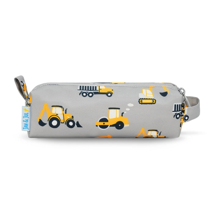 Jan & Jul Pencil Case – Grey Construction - Nest and Sprout-Jan & Jul