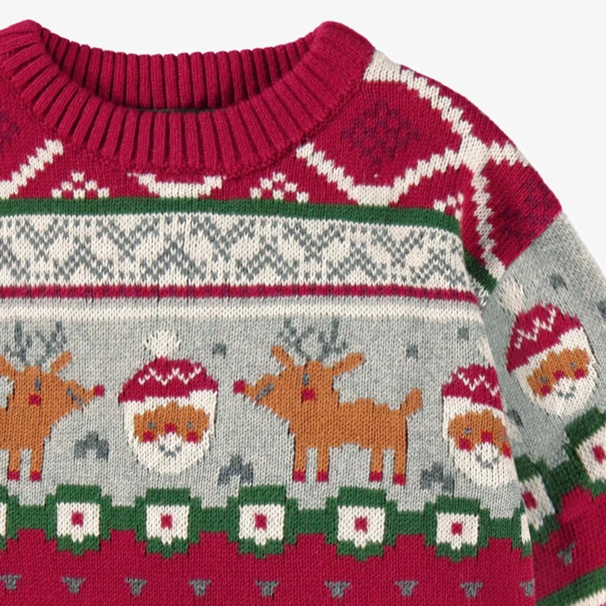 Baby/Toddler Knit Christmas Sweater - Nest and Sprout - Souris Mini