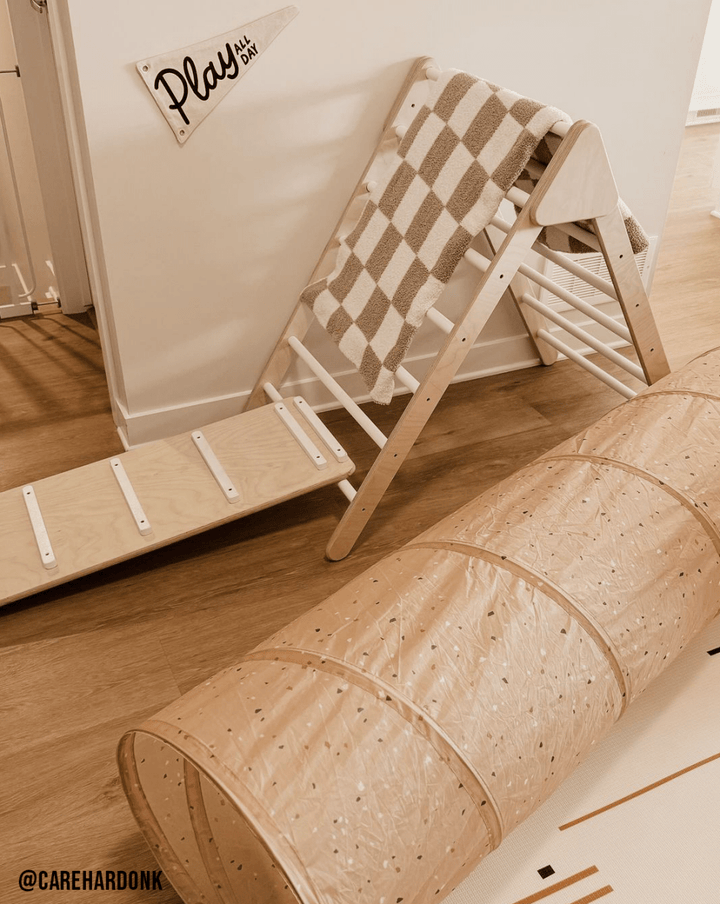 Play All Day Canvas Pennant Flag - Kids Playroom Decor - Nest and Sprout - Cherrypick