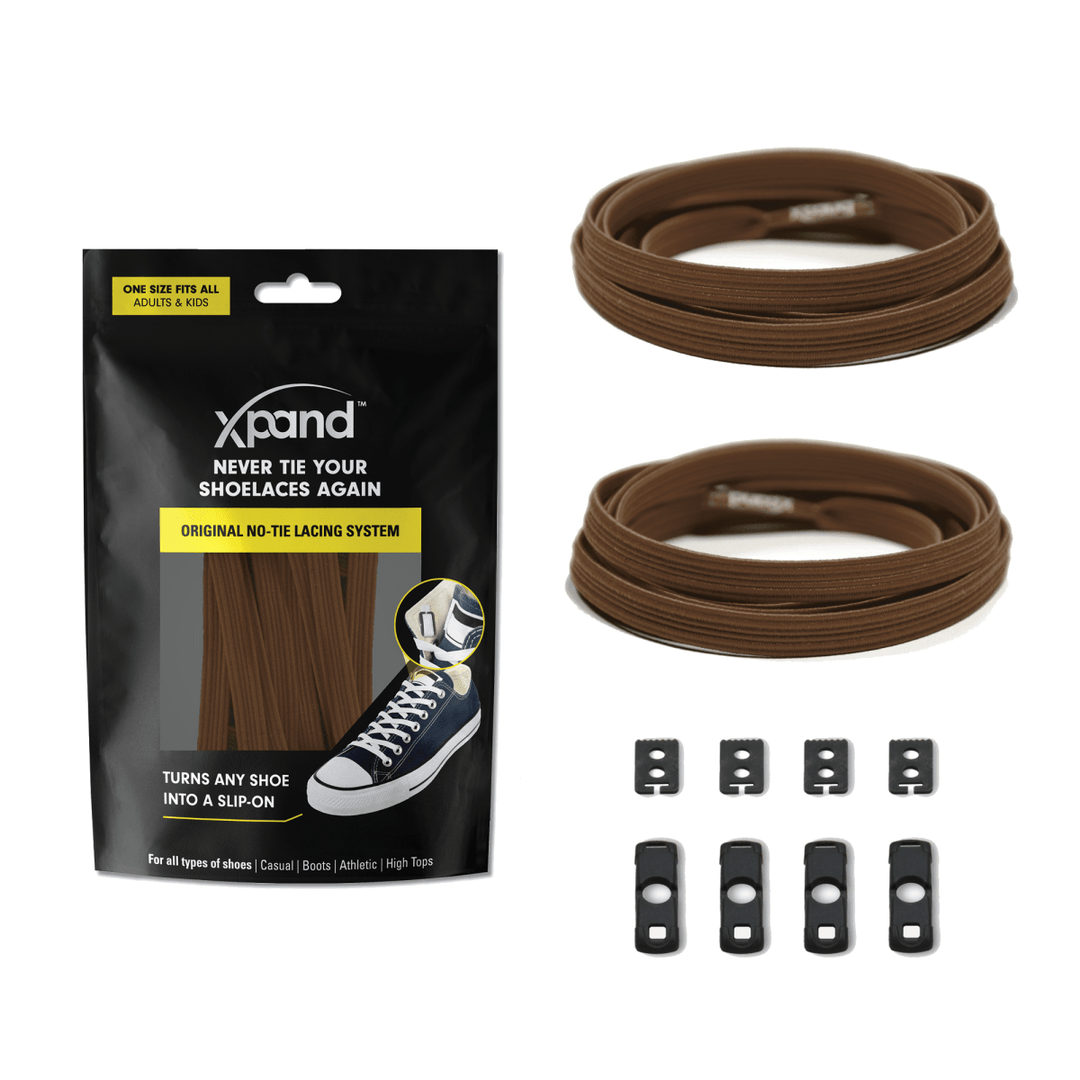 No - Tie Elastic Flat Shoelaces | No More Tying | One Size - Nest and Sprout - Xpand Laces