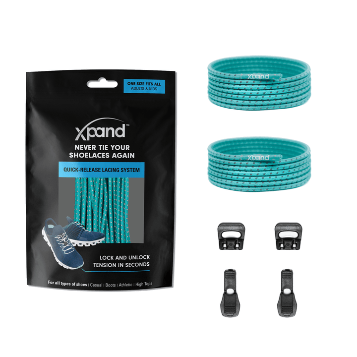 No - Tie Elastic Round Laces | Hi - Vis Reflective | One Size - Nest and Sprout - Xpand Laces