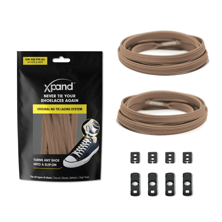 No - Tie Elastic Flat Shoelaces | No More Tying | One Size - Nest and Sprout - Xpand Laces