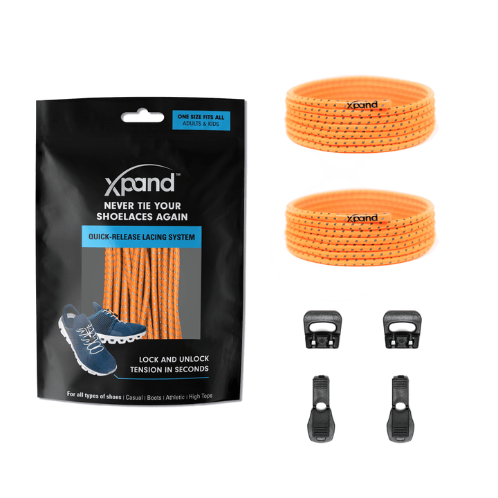 No - Tie Elastic Round Laces | Hi - Vis Reflective | One Size - Nest and Sprout - Xpand Laces