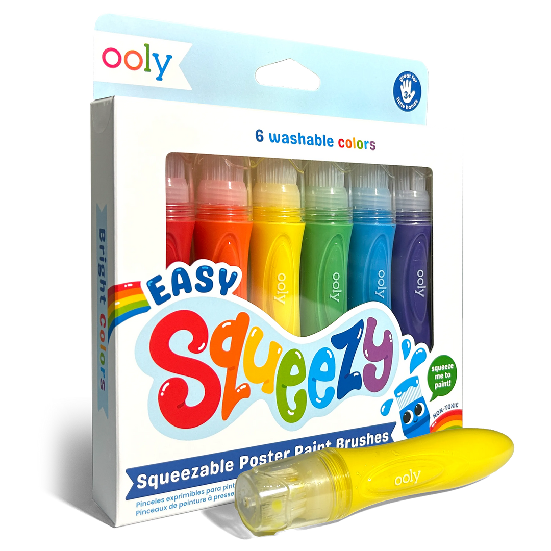 Easy Squeezy: Squeezable Poster Paint Brushes