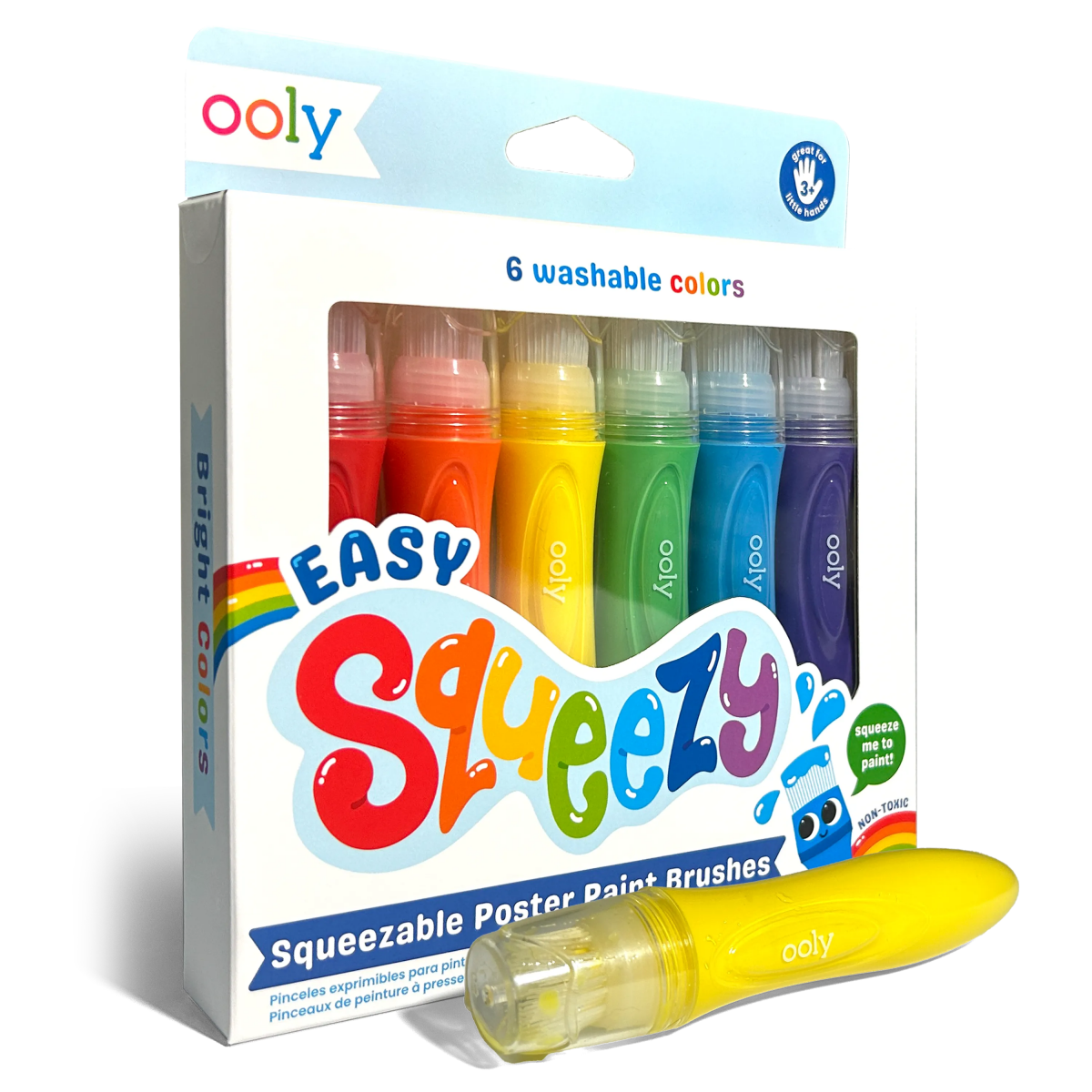 Easy Squeezy: Squeezable Poster Paint Brushes - Nest and Sprout - Ooly