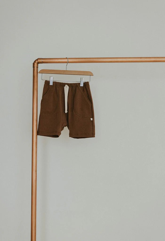 Jax + Lennon Everyday Shorts | Cocoa Brown - Nest and Sprout - Jax + Lennon