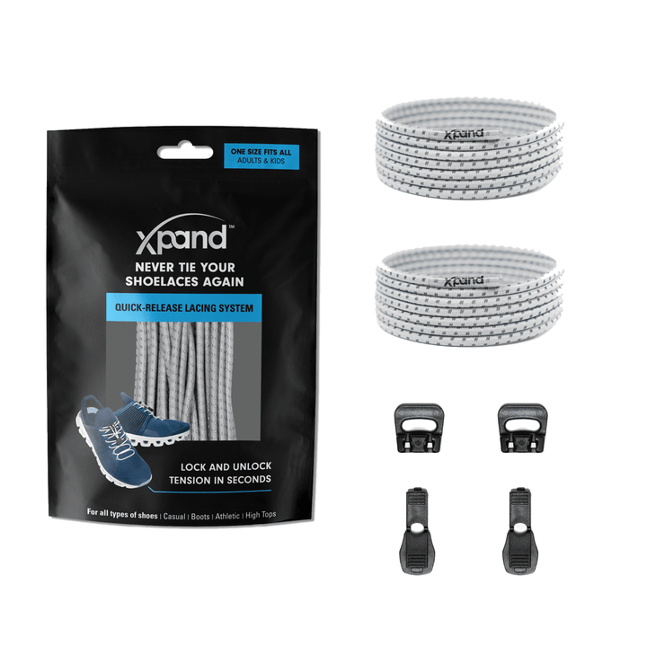 No - Tie Elastic Round Laces | Hi - Vis Reflective | One Size - Nest and Sprout - Xpand Laces