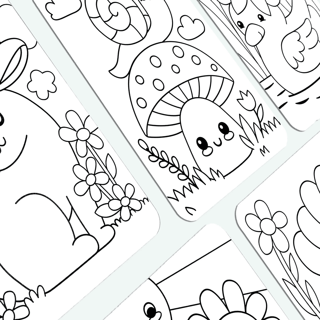 Undercover Art: Hidden Pattern Coloring Activity - Garden Party