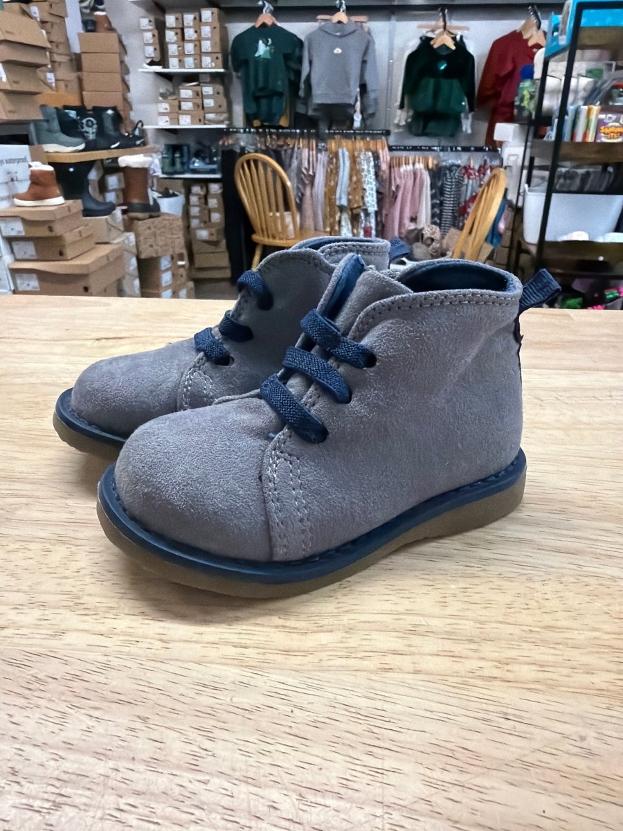 Cat and Jack Suede Ankle Boots – 5 | Grey | Velcro - Nest and Sprout-Consignment