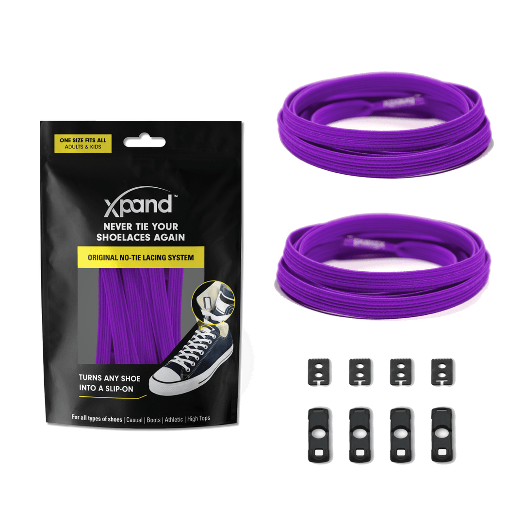 No - Tie Elastic Flat Shoelaces | No More Tying | One Size - Nest and Sprout - Xpand Laces