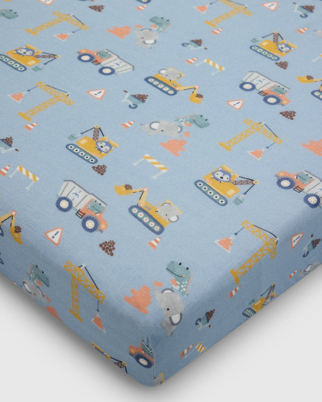 Loulou Lollipop Muslin Fitted Crib Sheet - Tiny Engineers