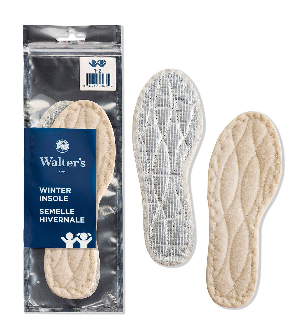 Kids Winter Insole Black Fleece - Nest and Sprout-Walter's Shoe Care