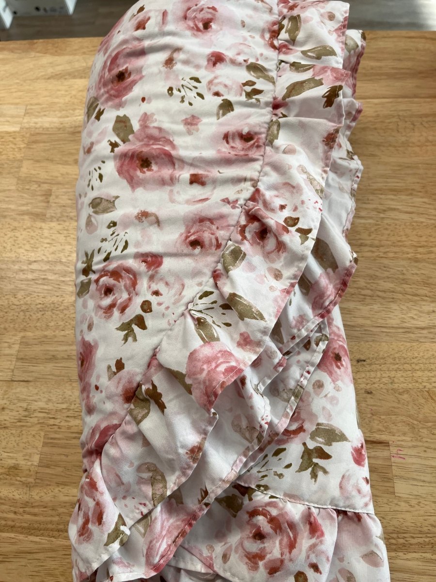 Round Play Mat – O/S | Pink Rose Flower | Oeko-Tex - Nest and Sprout-Consignment
