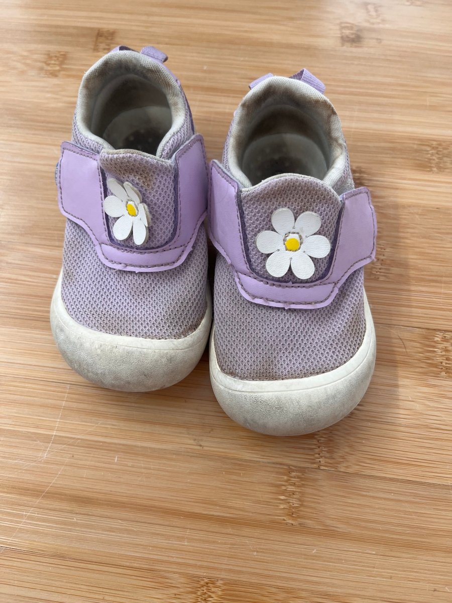 Jan and Jul Velcro Shoes – 7 | Purple | Daisy - Nest and Sprout-Consignment