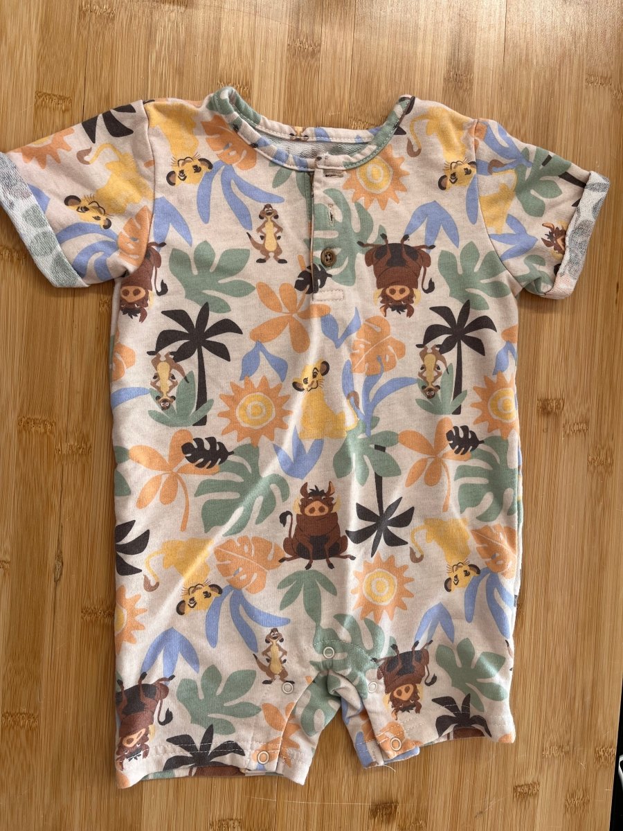 Disney Baby Lion King Shorts Romper – 18-24 Months - Nest and Sprout-Consignment