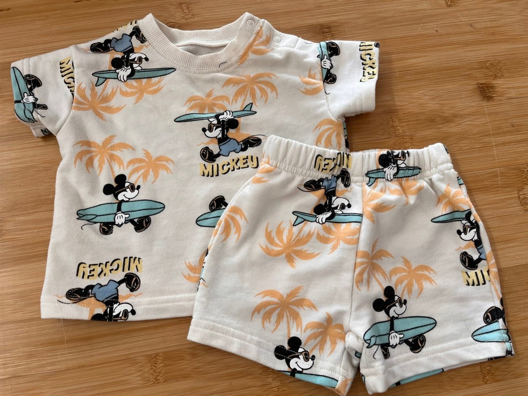 Surfing Mickey Shorts Set – 3-6 Months - Nest and Sprout-Consignment