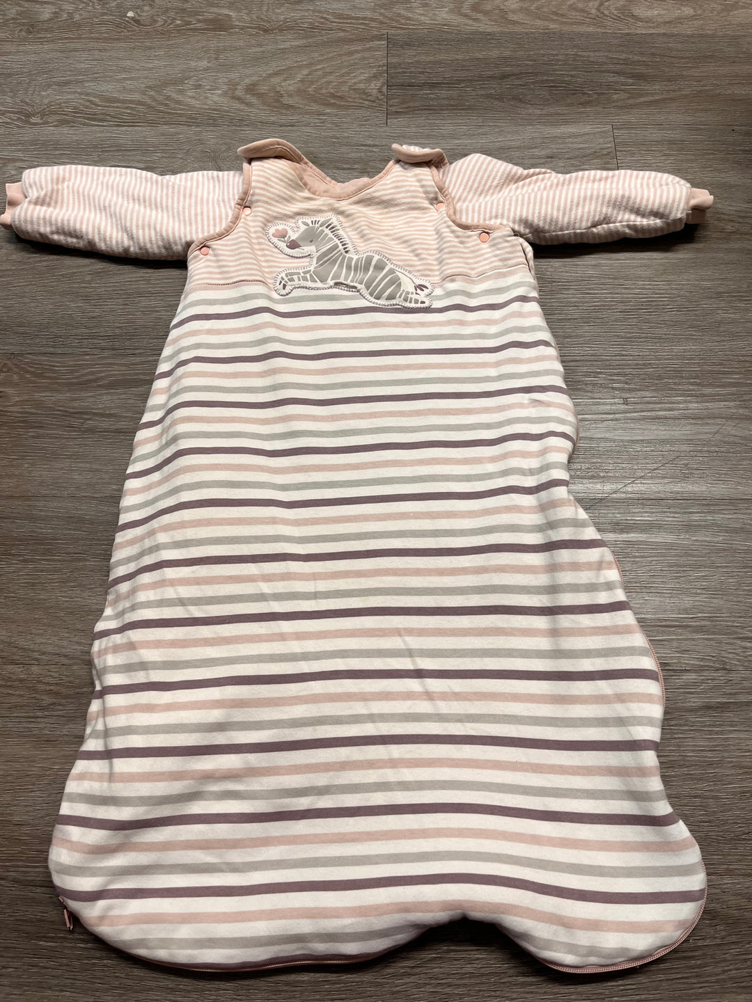 Dylan and Abby Sleep Bag – 18-36 Months | Pink Stripe | Removable Sleeves