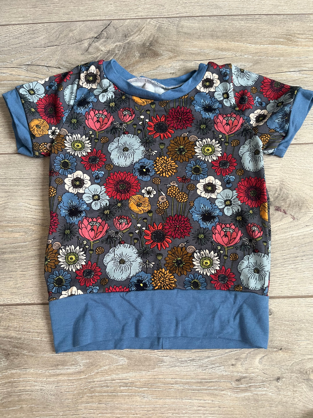 Gro by Zo Bamboo Tee Shirt – 1-3 Years | Autumn Floral Print