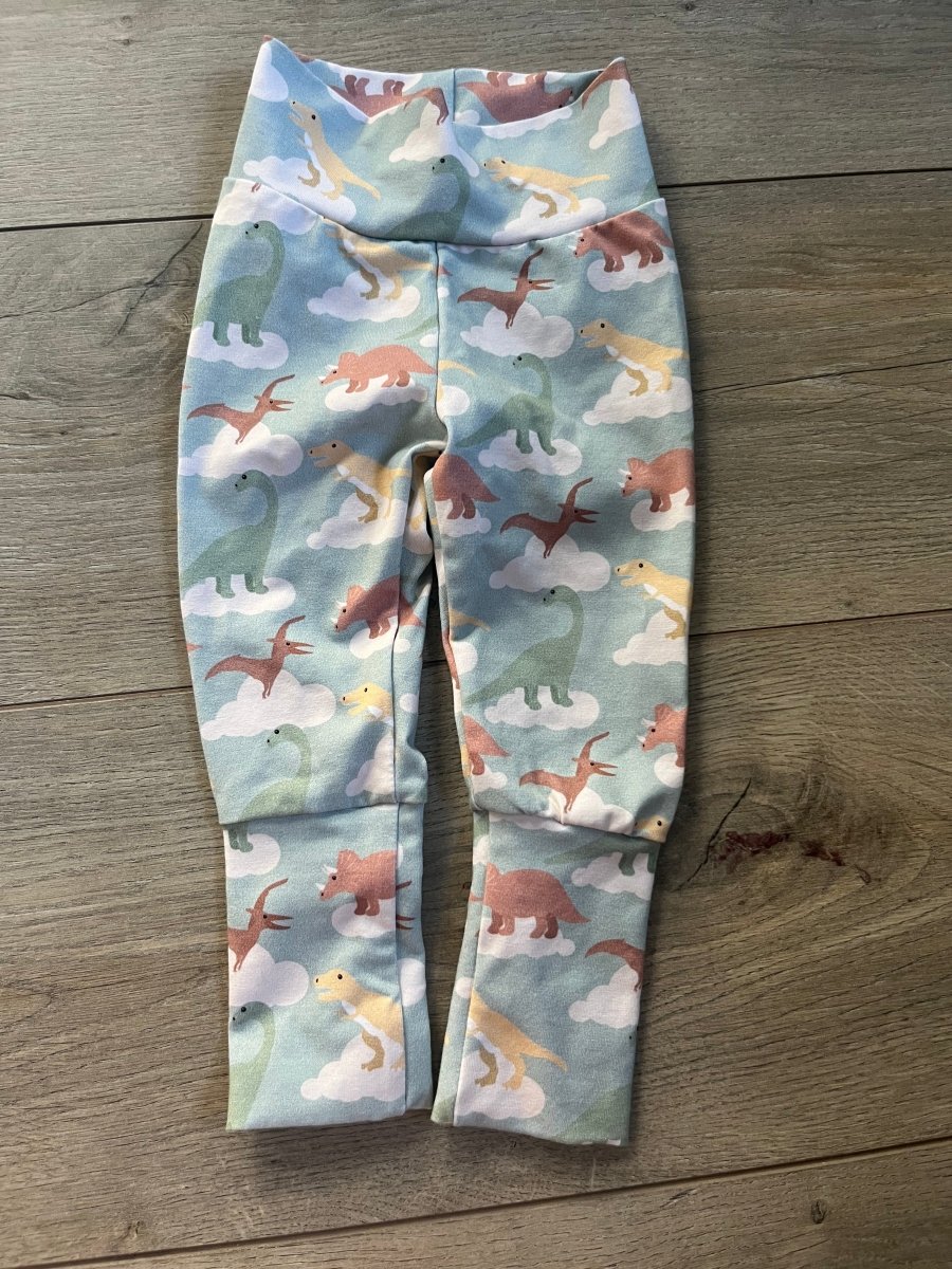 Gro by Zo Grow With Me Leggings – 3-12 Months | Cloud Dino Print