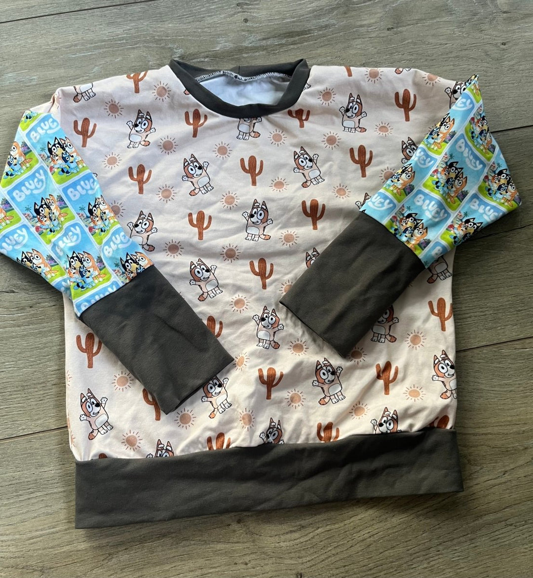 Gro by Zo Grow With Me Shirt – 1-3 Years | Multi Print Bluey