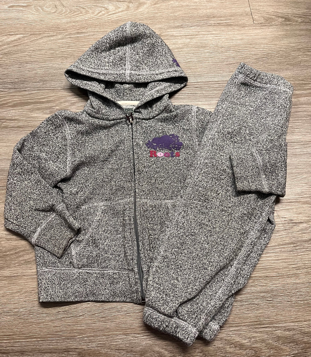 Roots Sweatshirt – 3T | Charcoal Grey | Purple Roots Logo