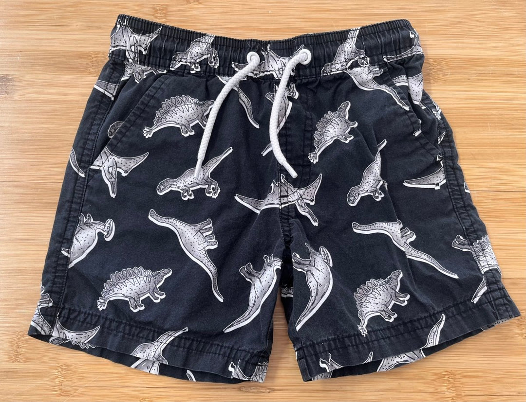 Tilt Dino Canvas Shorts – 3T - Nest and Sprout-Consignment
