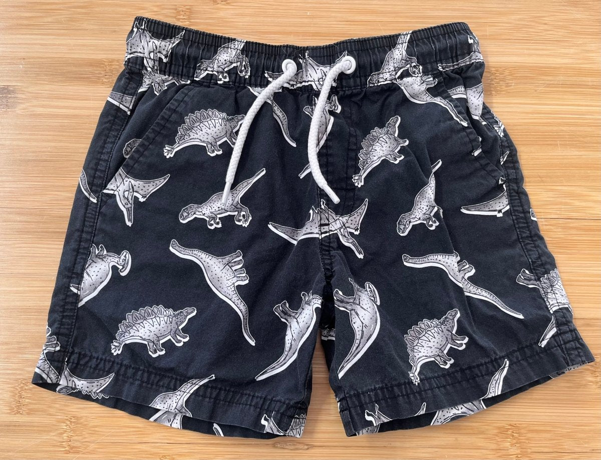Tilt Dino Canvas Shorts – 3T - Nest and Sprout-Consignment