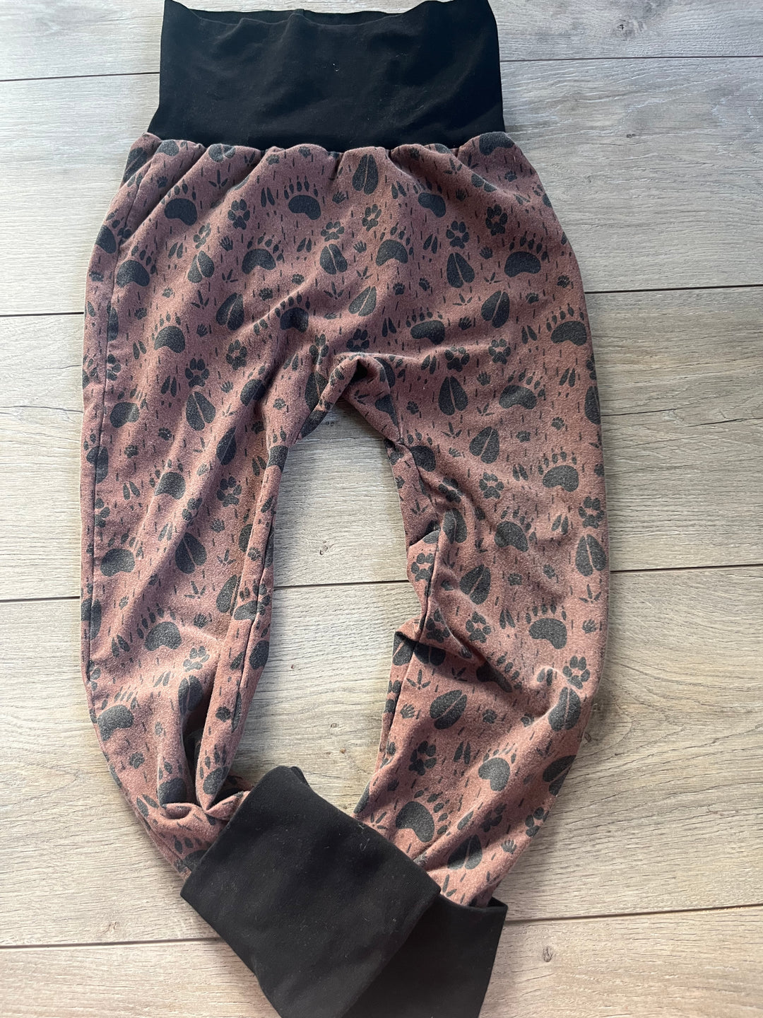 Gro by Zo Grow With Me Pants – 6-9 Years | Brown | Animal Tracks Print