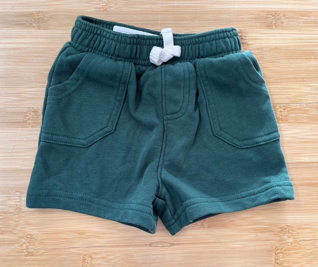 George Terry Shorts – 3-6 Months | Green | Pockets - Nest and Sprout-Consignment