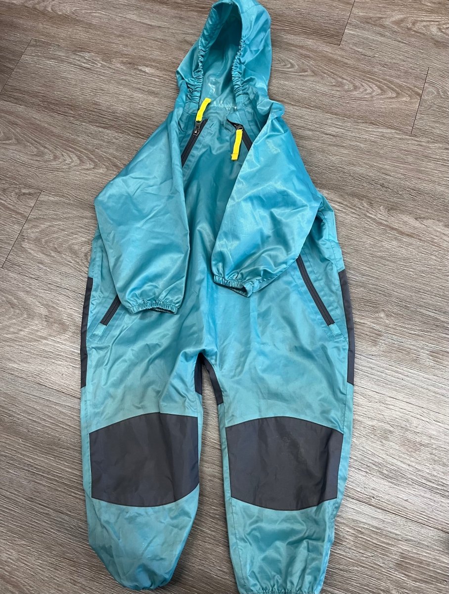 Cloudveil Rainsuit – 2T | Aquamarine - Nest and Sprout-Consignment