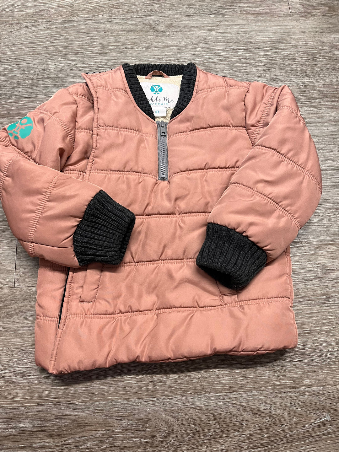Buckle Me Baby Car Seat Safe Winter Jacket – 3T | Dusty Pink