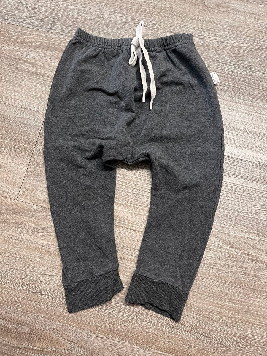 Portage and Main Drawstring Pants – 1-2 Years | Charcoal - Nest and Sprout-Consignment