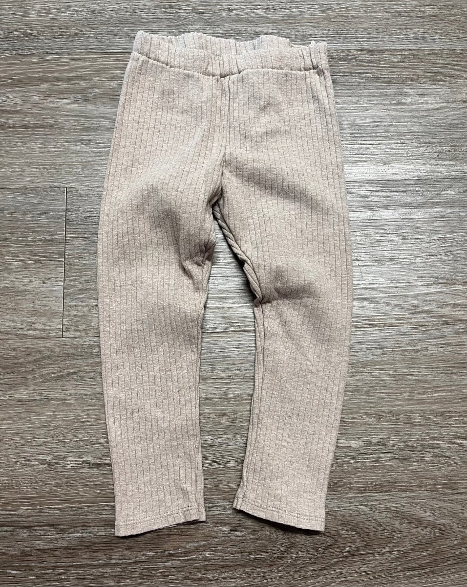 H&amp;M Ribbed Leggings – 2-3 Years | Oatmeal