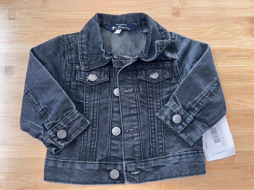 Ben Sherman Denim Jacket – 6/9 Months | Black - Nest and Sprout-Consignment