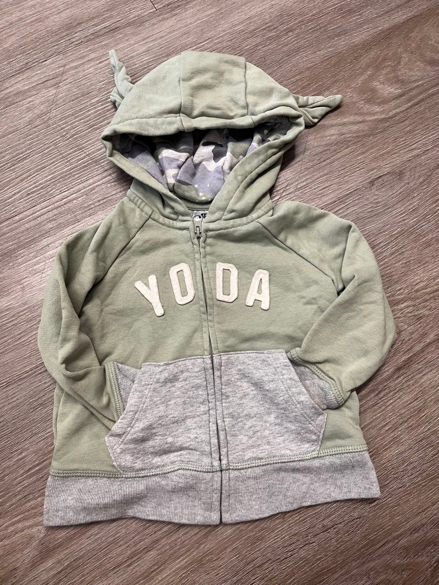 Baby Gap Star Wars Yoda Zip Up Hoodie – 18-24 Months - Nest and Sprout-Consignment
