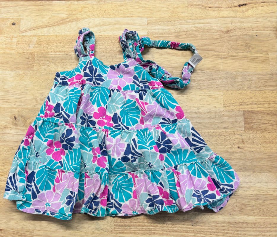 Gap Strappy Summer Dress with Headbands | Size 12–18M - Nest and Sprout - Consignment