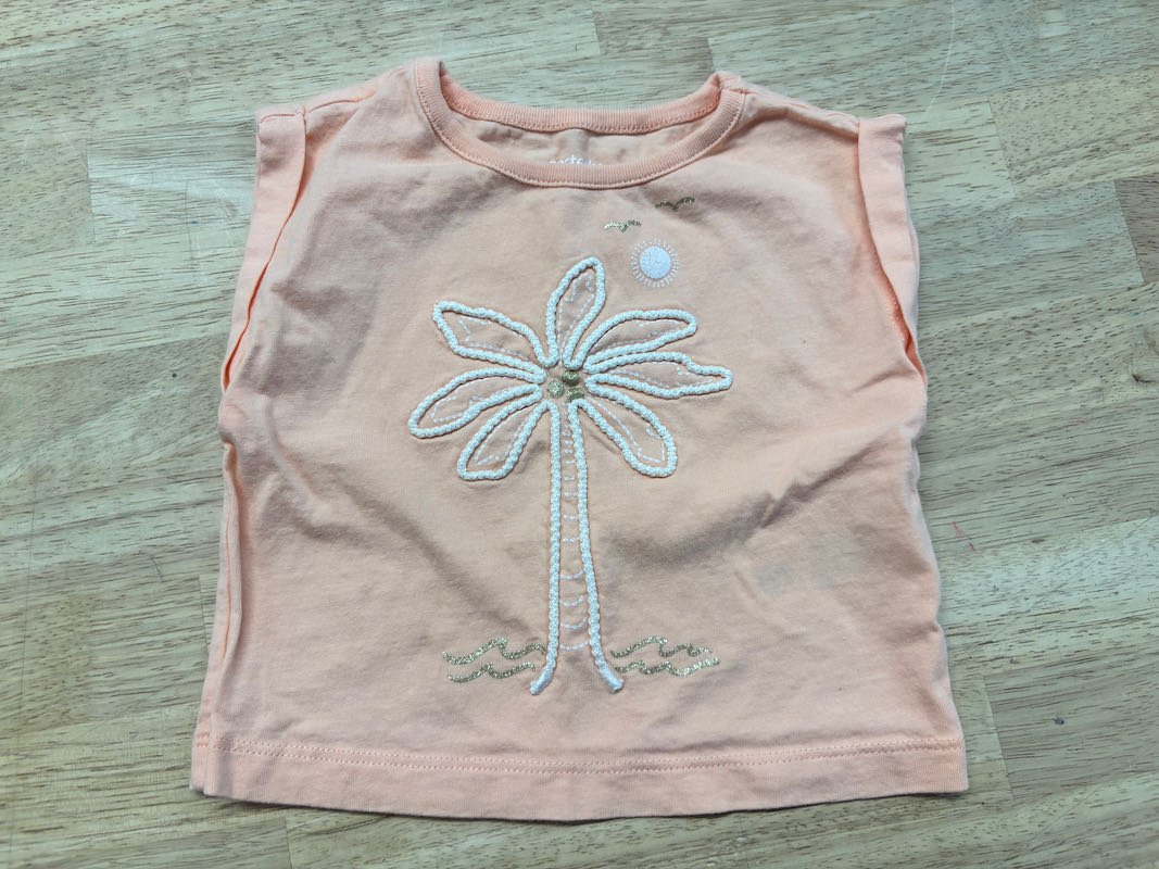 Carter’s Sherbet Palm Tree Tank Top | Size 12M - Nest and Sprout - Consignment